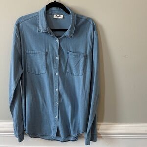 Amalli Talli chambray button down shirt size medium
